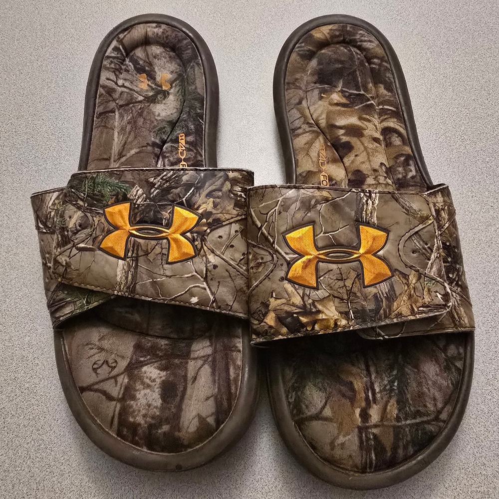 Under Armour Realtree Camo Slide Sandals Men's Size 10 Comfort Casual Outdoor